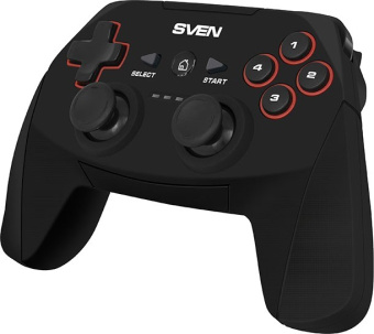 Геймпад SVEN GC-2040 (Wireless, аккумулятор, покытие soft-touch, Windows, PS3, ANDROID)