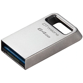 Флешка 64Gb Kingston DataTraveler Micro USB3.0, серебристый