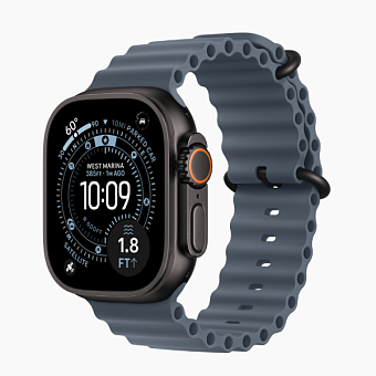 Смарт-часы Apple Watch Ultra 3 49mm Black Ocean Band Anchor Blue (черный/синий)