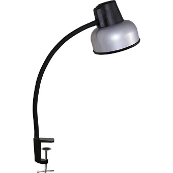 Светильник ТрансВит БЕТА-СШ, E27, 60Вт, на струбцине, металл+пластик, серебристый