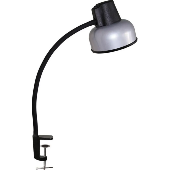 Светильник ТрансВит БЕТА-СШ, E27, 60Вт, на струбцине, металл+пластик, серебристый