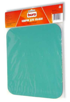 Коврик для мыши BURO [BU-CLOTH] матерчатый, 220x250x4мм, зелёный