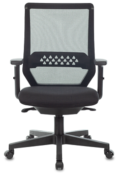 Кресло Бюрократ MC-611N (сетка/ткань, эргономичная спинка, регулируемые подлокотники, до 120 кг) Черный