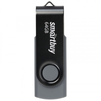 Флешка .64Gb SmartBuy Twist USB2.0 черный