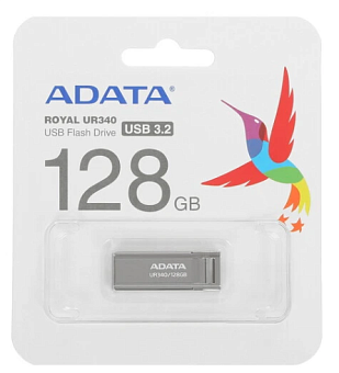 Флешка 128Gb ADATA UR340, USB 3.2 Gen1, черный