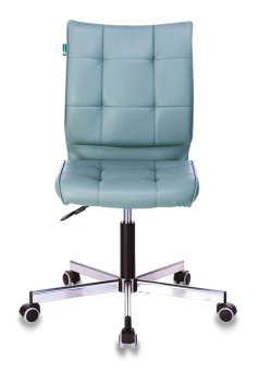 Кресло Бюрократ CH-330M (эко.кожа, без мех. качания, крест. металл, до 120 кг) Серый