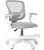 Кресло Бюрократ BUROKIDS 3 (ткань/сетка, эргономичная спинка, подножка, до 120 кг) Бело-серый