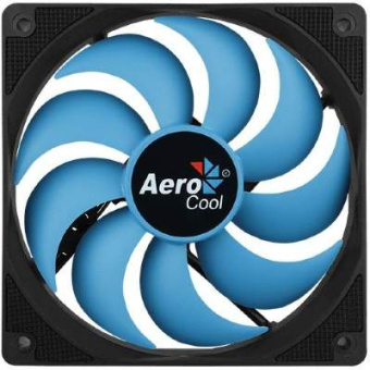 Вентилятор для корпуса 120mm Aerocool Motion 12 Plus Blue (3pin, 22.5дБ, 1200об/мин, синяя подсветка)