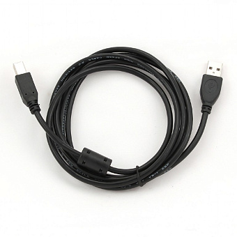 Кабель USB2.0 Am < - > Bm  4.5м, Cablexpert, экран, феррит.кольцо, черный