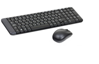 Комплект беспроводной (клавиатура+мышь) Logitech MK220 Wireless Cordless Combo USB Black