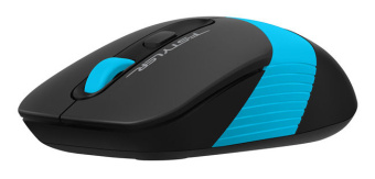 Мышь беспроводная A4Tech Fstyler FG10S 2000dpi бесшумная черный/синий