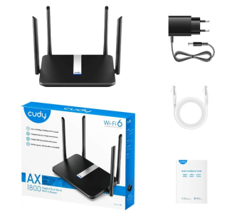 Wi-Fi роутер Cudy X6 AX1800 1000 Мбит/с черный