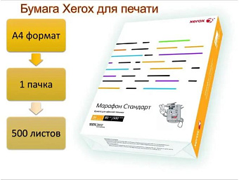 Офисная бумага A4 Xerox Marathon Standart [A4] 80гр/м2, 500л class "С"