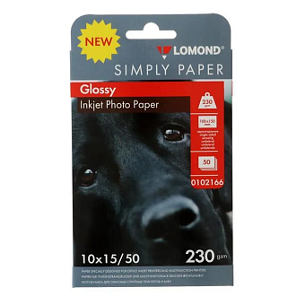 Бумага Lomond [10x15см] глянцевая, 230гр/м2, 50л (Simply Papers)