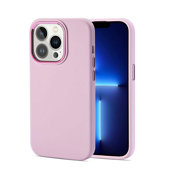 Чехол для смартфона Apple iPhone 14 Pro Max 6.7" - Gurdini Soft lux силикон, нежно-розовый