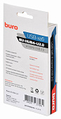 Концентратор USB-A - 4-port USB2.0, Buro BU-HUB4-U2.0, черный