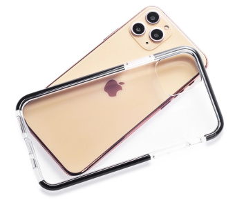 Чехол для смартфона Apple iPhone 12/12 Pro Max 6.7" - Gurdini Cristall Ice, черный
