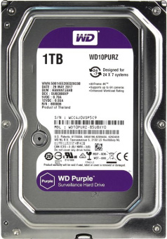 Жесткий диск SATA .1Tb WD Purple 5400rpm 64Mb SATA-3