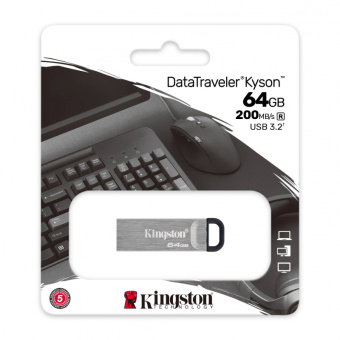 Флешка .64Gb Kingston DataTraveler Kyson, USB 3.2  Gen 1