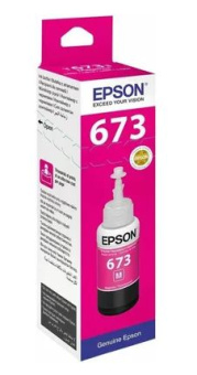 Картридж струйный EPSON T6733 для Epson L800/L805/L810/L850/L1800, пурпурный_