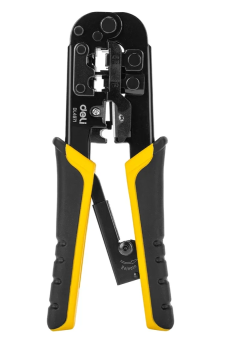 Клещи обжимные Deli DL4971 - RJ45 (8P8C), RJ12 (6P6C), RJ11 (6P4C) для витой пары и тел.линии