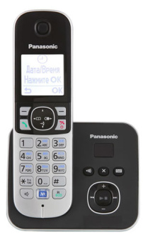 Радиотелефон Panasonic DECT KX-TG 6821 RUB (АОН, автоответчик, спикерфон, полифония, черный)