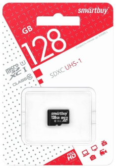 Карта памяти microSD 128Gb SmartBuy Class 10