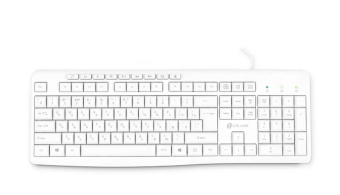 Клавиатура проводная Оклик 305M Multimedia белый