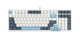 Клавиатура проводная A4Tech FS300 Fstyler (механическая, подсветка, 1.8 м) PANDA SNOWBOARDING бело-с