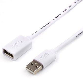 Кабель USB2.0 Am < - > Af удлинительный  3.0м, ATCOM