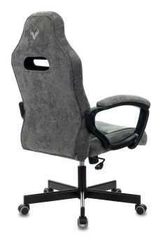 Кресло Zombie VIKING 6 KNIGHT Fabric (ткань, мех. качания, крест. металл, до 120 кг) Черный