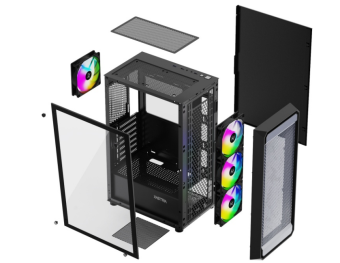 Корпус XASTRA A403 ARGB ATX чёрный
