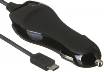 Автомобильное зарядное устройство Deppa Micro (1000mA, кабель microUSB) Black