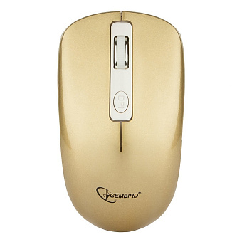 Мышь беспроводная Gembird MUSW-400-G Wireless soft touch розовый/золотой