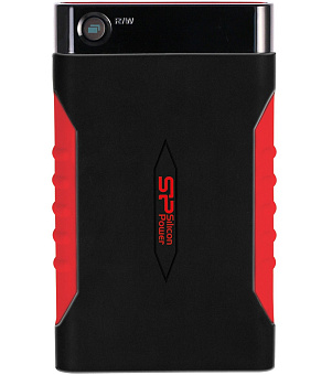 Внешний жесткий диск 1Tb Silicon Power Armor A15 2.5" USB3.0 черный/красный