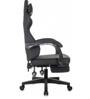 Кресло Zombie 3 (ткань, подставка для ног, регул. спинки, до 120 кг) Черный