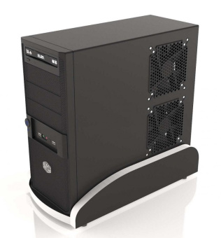 Подставка под системный блок MaDXRacer GTSB черный, кромка белая