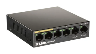 Коммутатор 6 port D-Link DSS-100E-6P/A1A 100 Мбит/сек 4*PoE