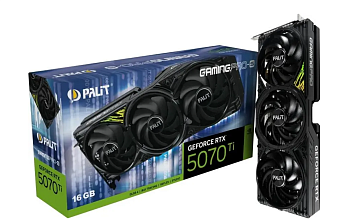 Видеокарта 16Gb PALIT RTX 5070 Ti GAMINGPRO-S (RTX5070Ti) GDDR7 HDMI DP