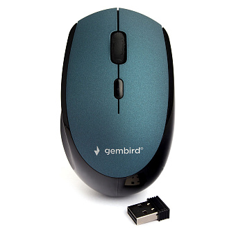 Мышь беспроводная Gembird MUSW-354-B Wireless soft touch синий