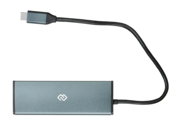 Концентратор Digma HUB-2U3.0СAU-UC-G, серый