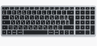 Клавиатура беспроводная Satechi Slim X2 Bluetooth Keyboard Space Gray