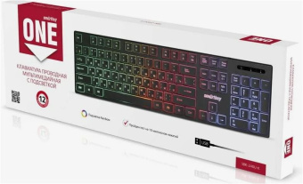 Клавиатура проводная Smartbuy ONE 240 USB Black
