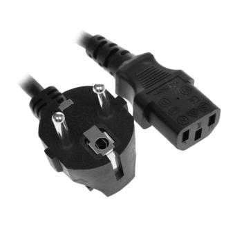 Кабель питания 220V 10.0м, Schuko- C13, 16А, Cablexpert черный