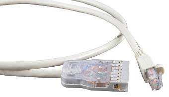 Кабель патч-корд .Patch cord 110 тип-RJ45  3м, 4 пары, Hyperline