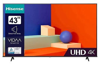 Телевизор 43" Hisense 43A6K LED 4K Ultra HD Black