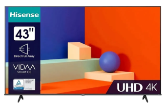 Телевизор 43" Hisense 43A6K LED 4K Ultra HD Black