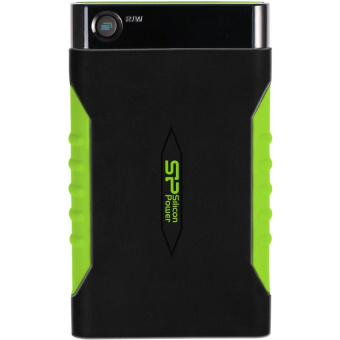 Внешний жесткий диск 1Tb Silicon Power Armor A15 2.5" USB3.0 черный/зеленый