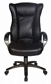 Кресло Бюрократ CH-879N (эко.кожа, мех. качания, крест. пластик, до 120 кг) Черный