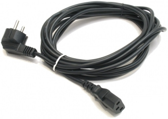 Кабель питания 220V  5.0м, Schuko- C13, 10А, VDE, Cablexpert черный